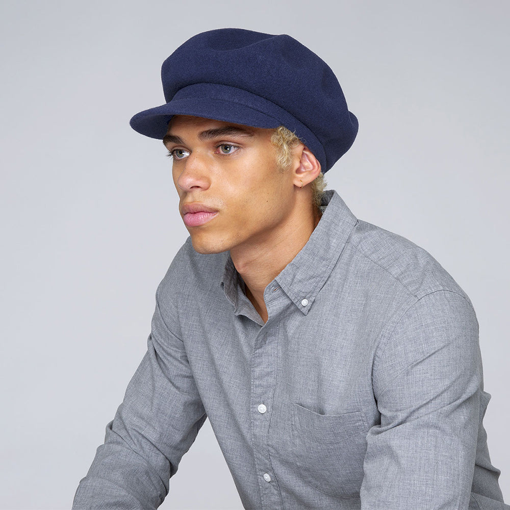 Kangol Wool Spitfire Cap - Navy Blue