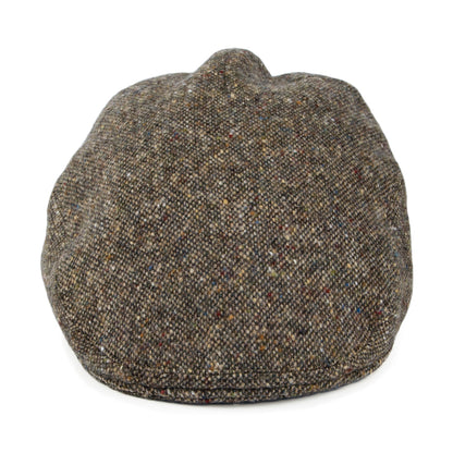 Olney Hats Hereford Pure Wool Tweed Flat Cap - Brown