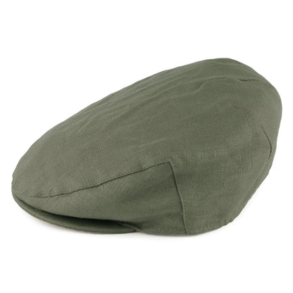 Failsworth Hats Irish Linen Flat Cap - Khaki