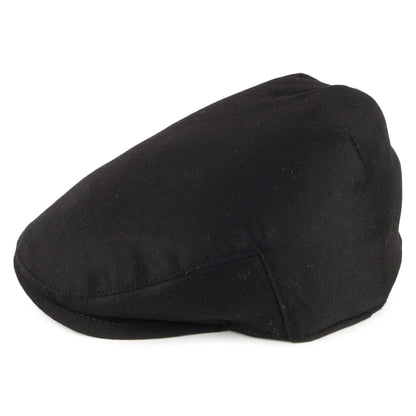 Christys Hats Balmoral Pure Cashmere Flat Cap - Black