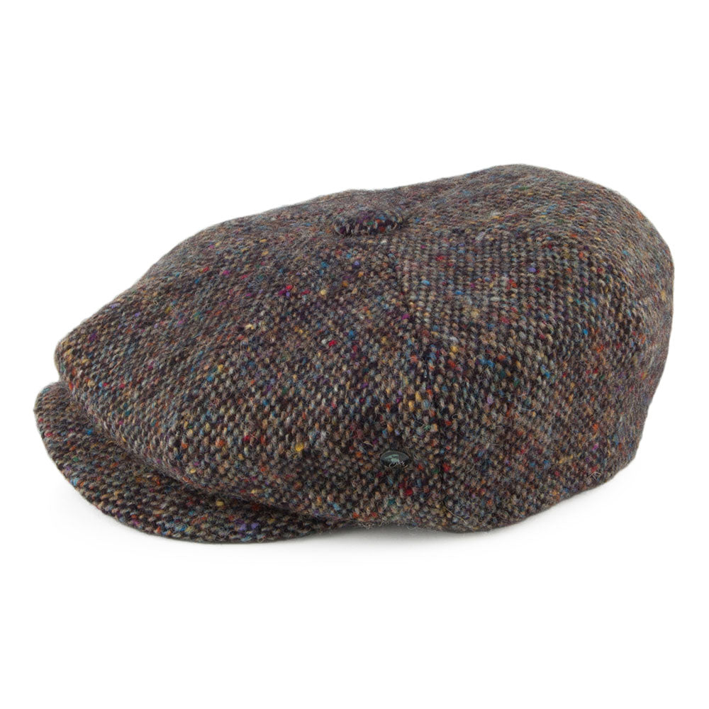City Sport Donegal Tweed Marl Newsboy Cap - Multi-Coloured