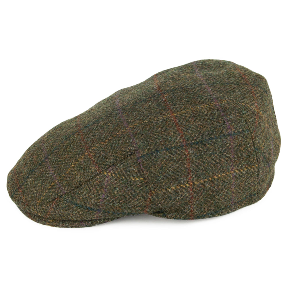 Barbour Hats Moons Tweed Flat Cap - Sage