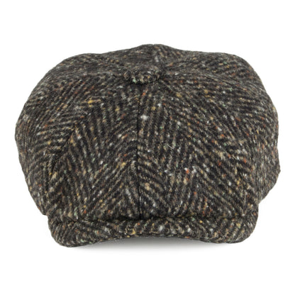Olney Hats Chunky Herringbone Newsboy Cap - Olive