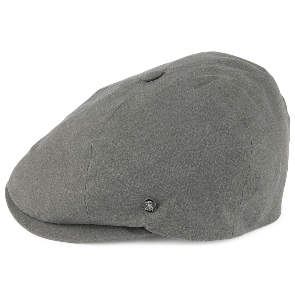 City Sport Six Piece Cotton Newsboy Cap - Grey