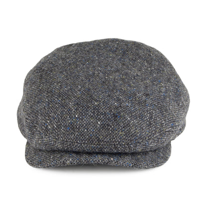 Failsworth Hats Donegal Windsor Extended Bill Flat Cap - Blue-Grey