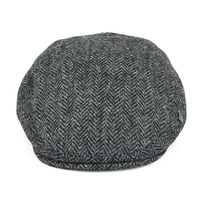 Failsworth Hats Harris Tweed Herringbone Stornoway Flat Cap - Grey
