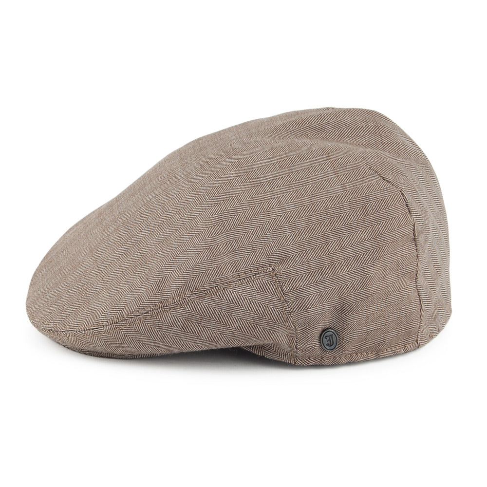 Jaxon & James Chicago Herringbone Flat Cap - Bronze