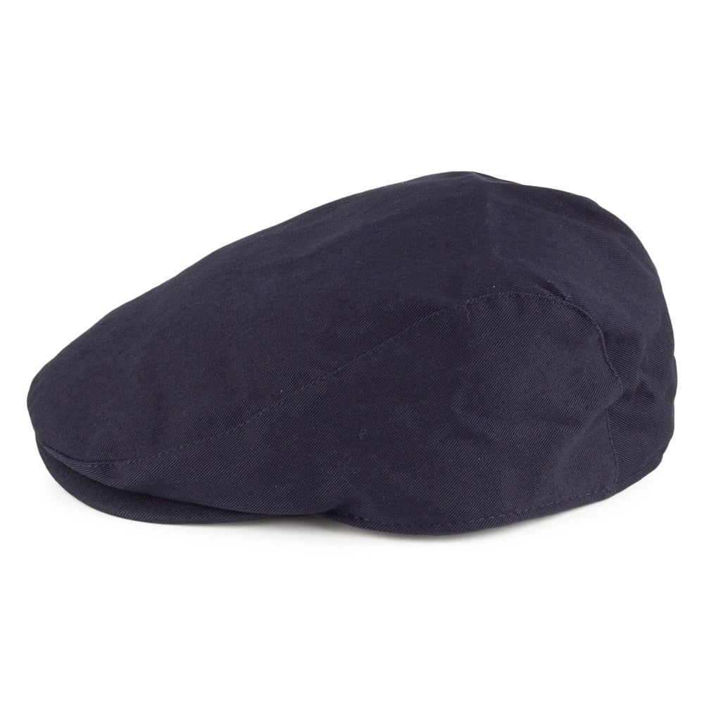 Barbour Hats Finnean Cotton Flat Cap - Navy Blue