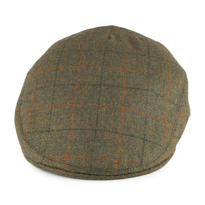 Olney Hats English Tweed Flat Cap - Olive