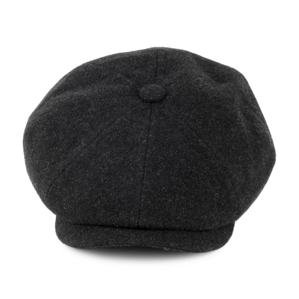 Stetson Hats Hatteras Wool-Cashmere Newsboy Cap - Charcoal