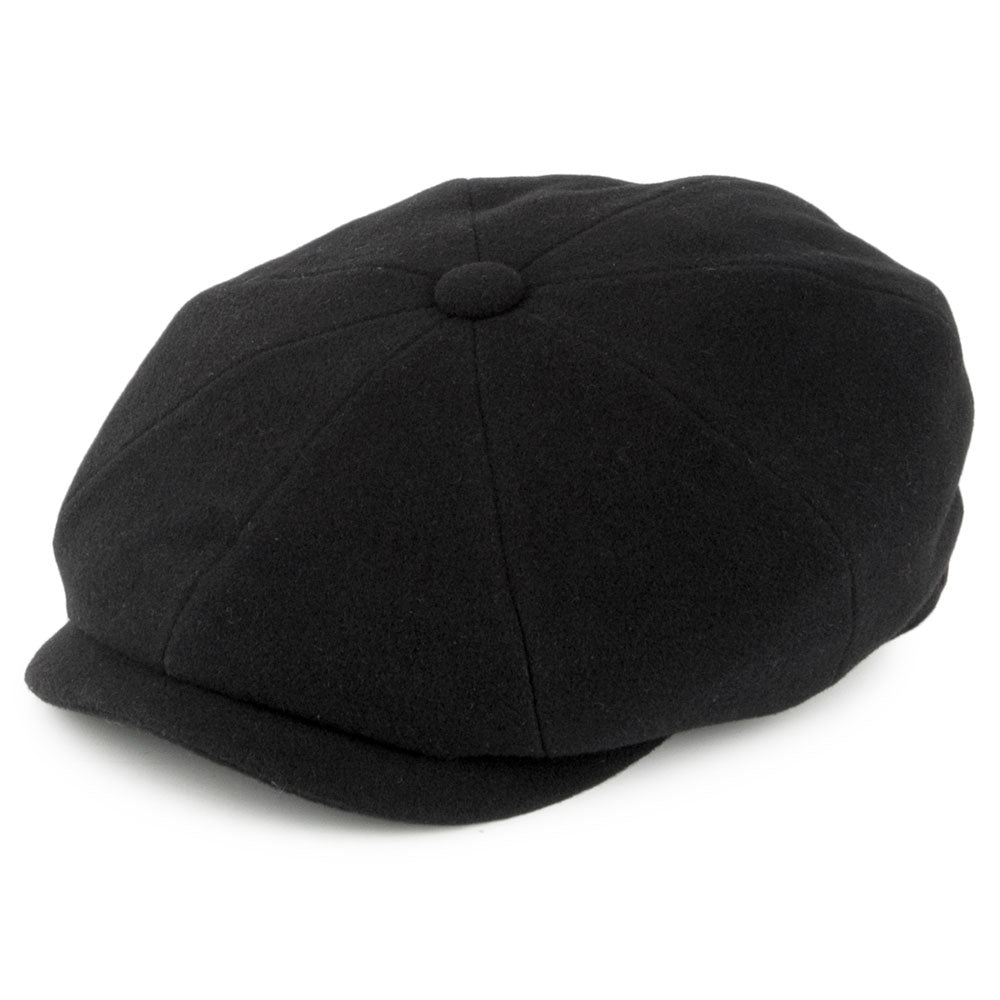 Stetson Hats Hatteras Wool-Cashmere Newsboy Cap - Black