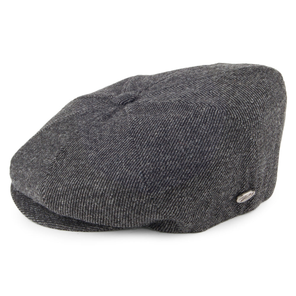 Bailey Hats Galvin Wool Twill Newsboy Cap - Charcoal