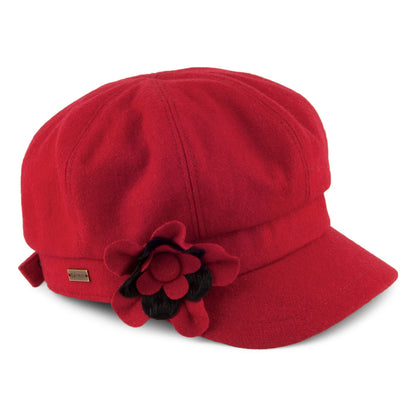 Betmar Hats Lydia Baker Boy Cap - Red