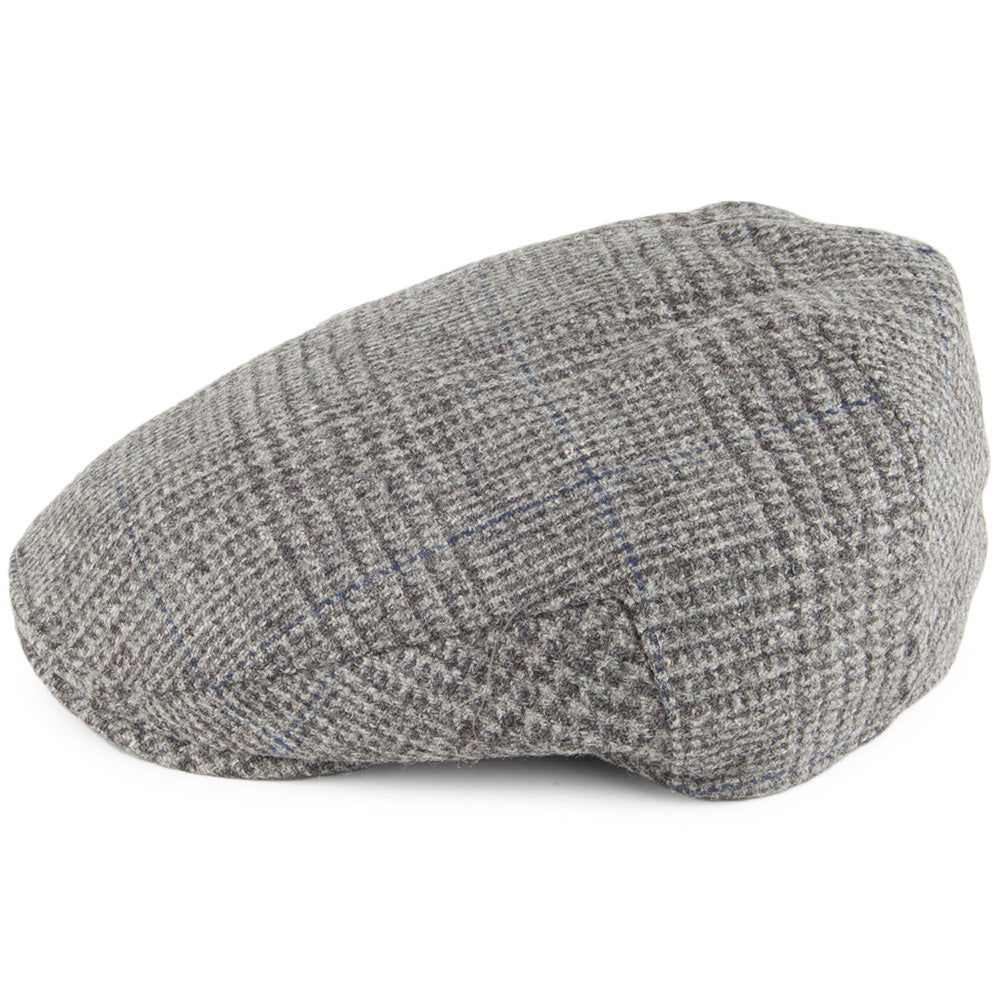 Christys Hats Balmoral Country Tweed Flat Cap - Grey