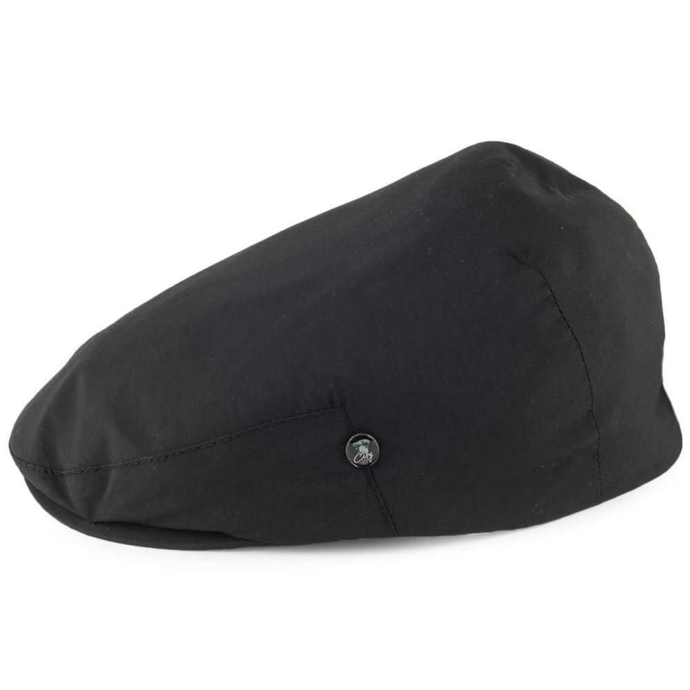 City Sport Water Repellent Flat Cap - Black