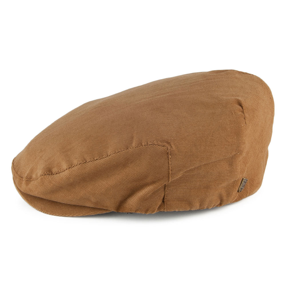Brixton Hats Hooligan Corduroy Flat Cap - Tan