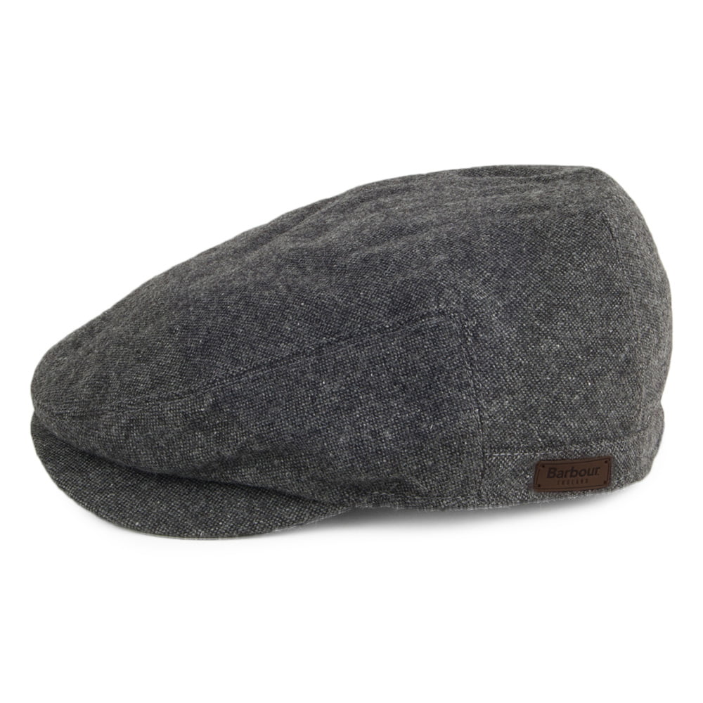 Barbour Hats Barlow Wool Flat Cap - Grey