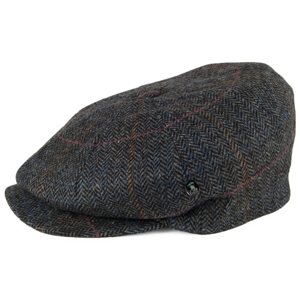 City Sport Herringbone II Wool Newsboy Cap - Grey
