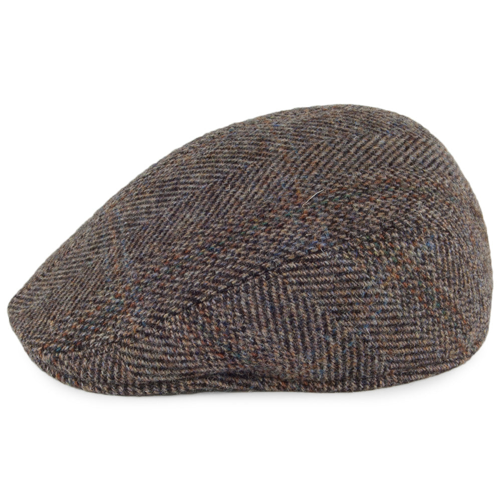 Crambes Hats HARRIS TWEED Ascot Flat Cap - Beige
