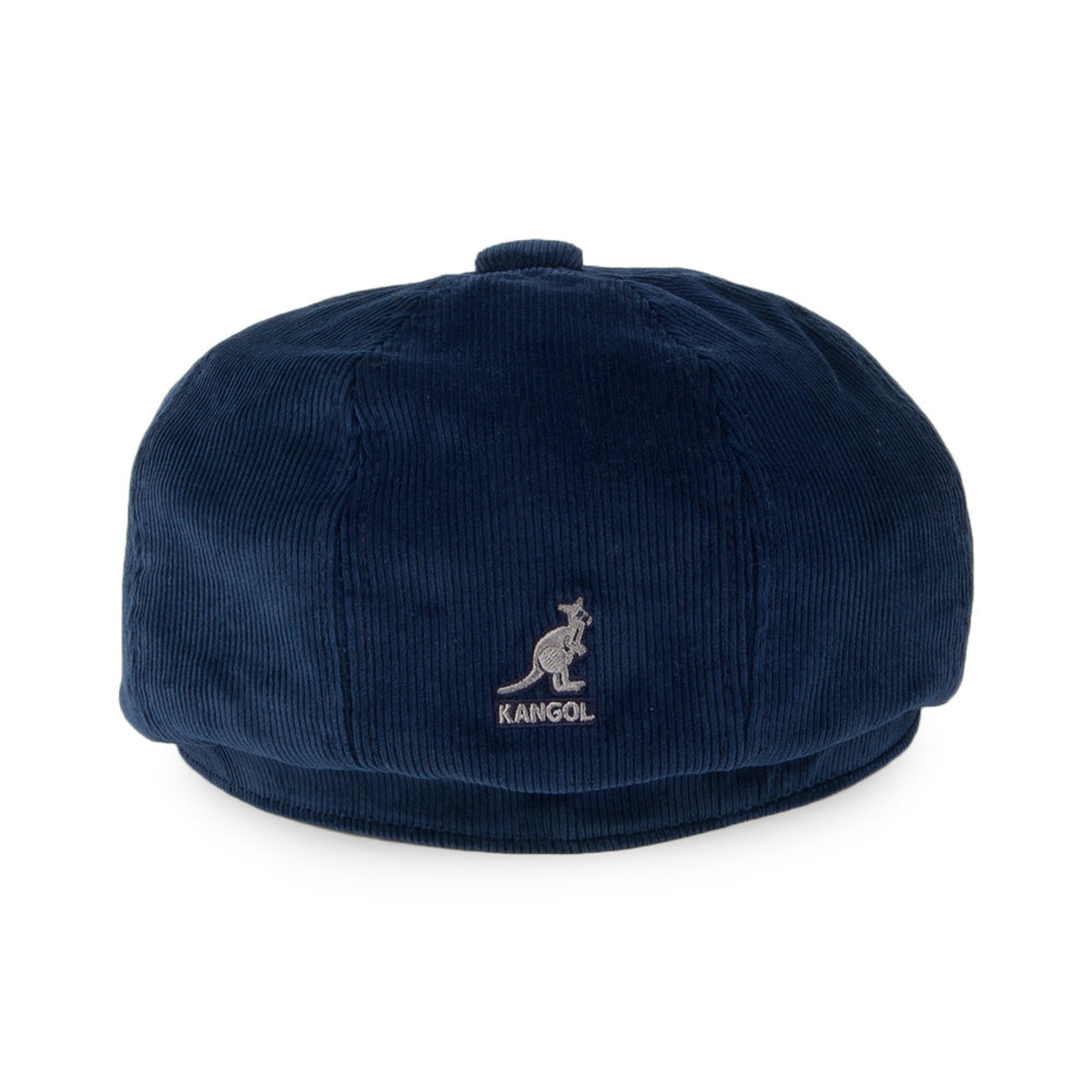 Kangol Hawker Corduroy Newsboy Cap - Navy Blue
