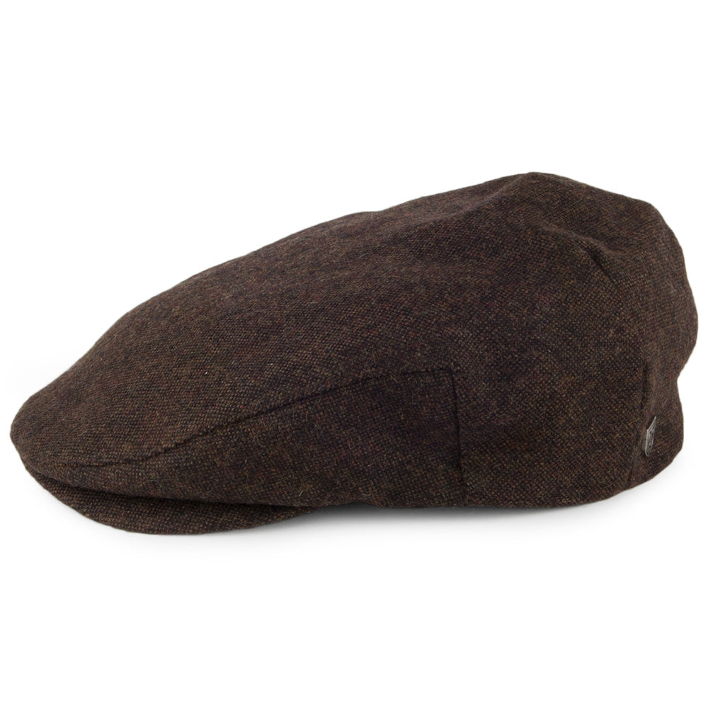 Brixton Hooligan Marl Flat Cap - Brown Mix