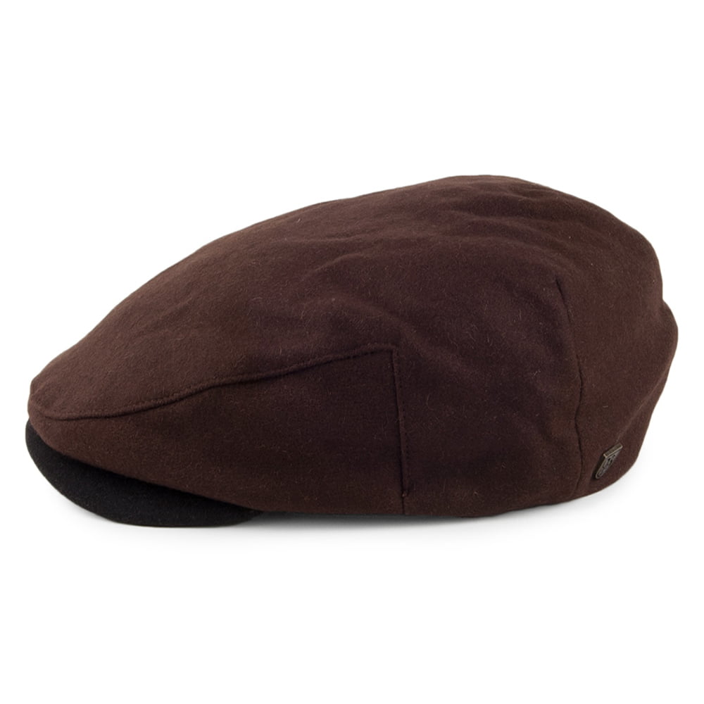 Brixton Hats Hooligan Flat Cap - Brown-Black