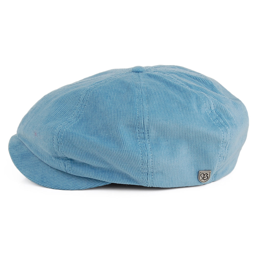 Brixton Hats Brood Cord Newsboy Cap - Sky Blue