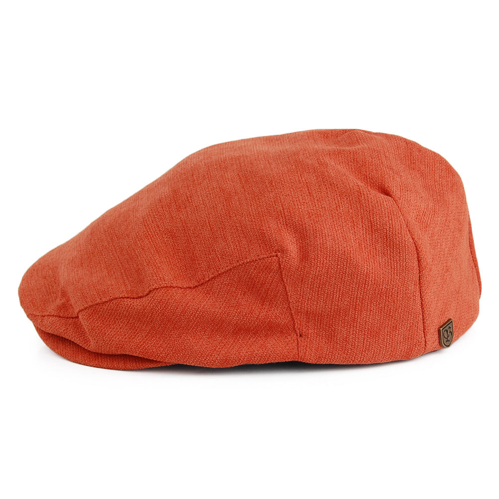 Brixton Hats Hooligan Flat Cap - Terracotta