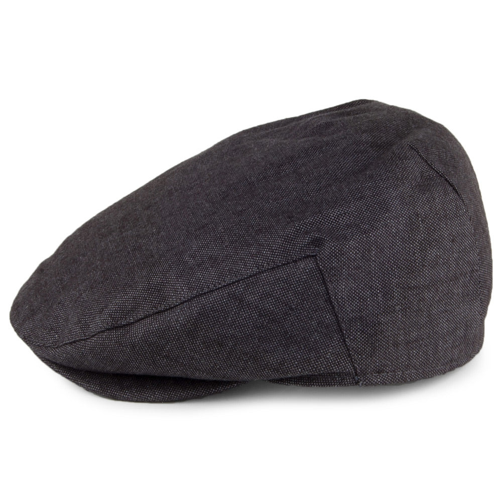 Failsworth Hats Irish Linen Flat Cap - Charcoal