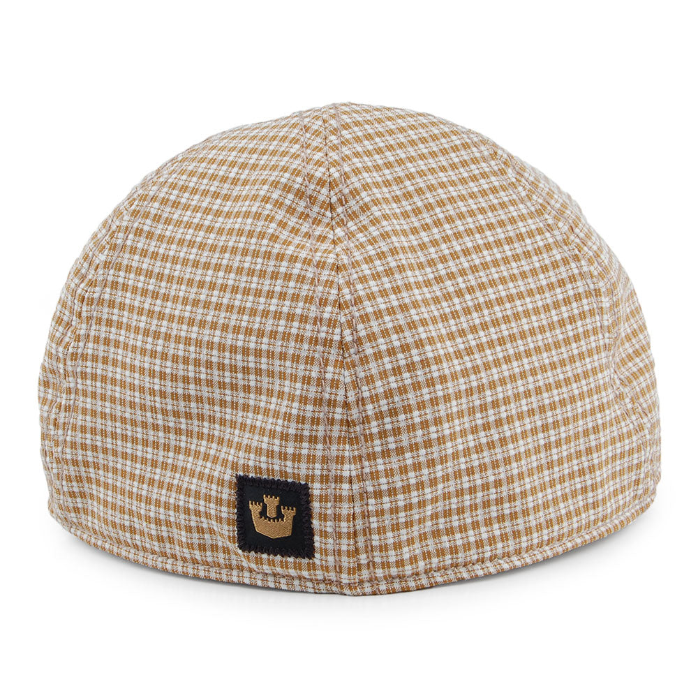 Goorin Fridays Chequered Flat Cap - Mustard
