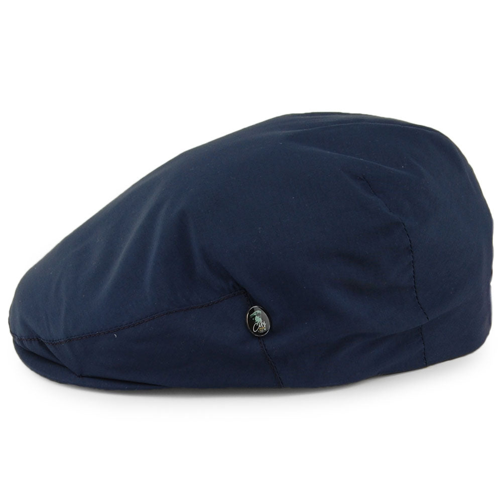 City Sport Water Repellent Flat Cap - Navy Blue