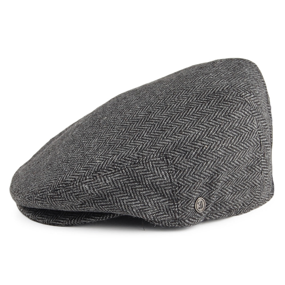Jaxon & James Classic Herringbone Flat Cap - Grey