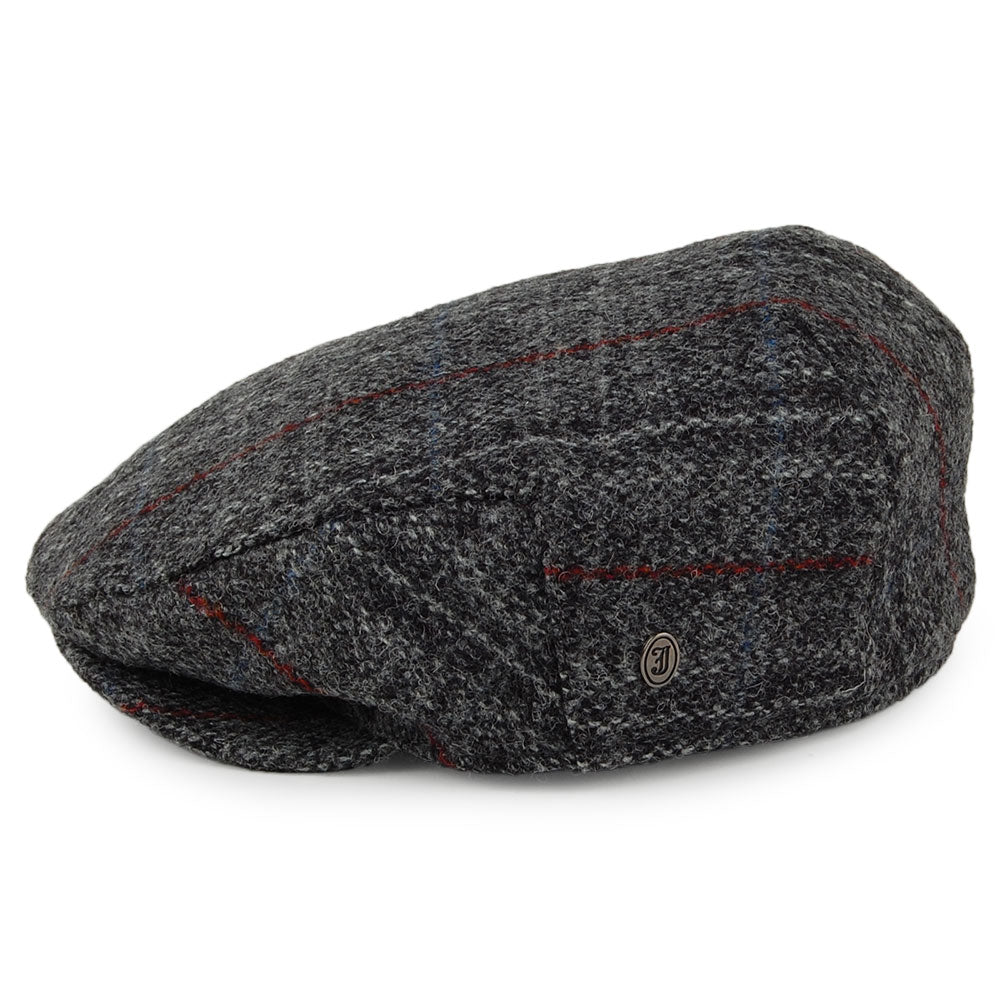 Jaxon & James HARRIS TWEED Loch Alsh Flat Cap - Grey Multi