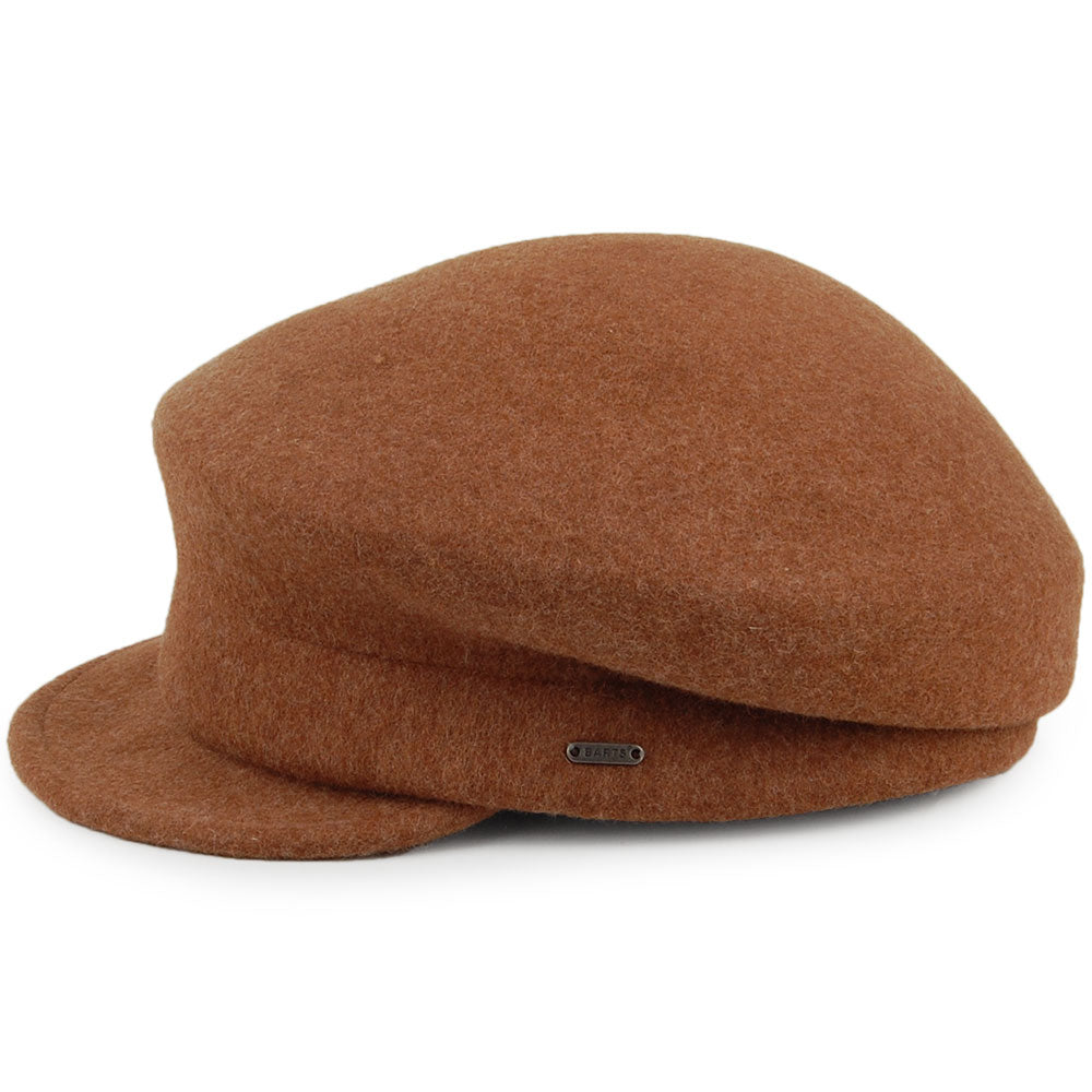 Barts Hats Peach Polly Baker Boy Cap - Brown