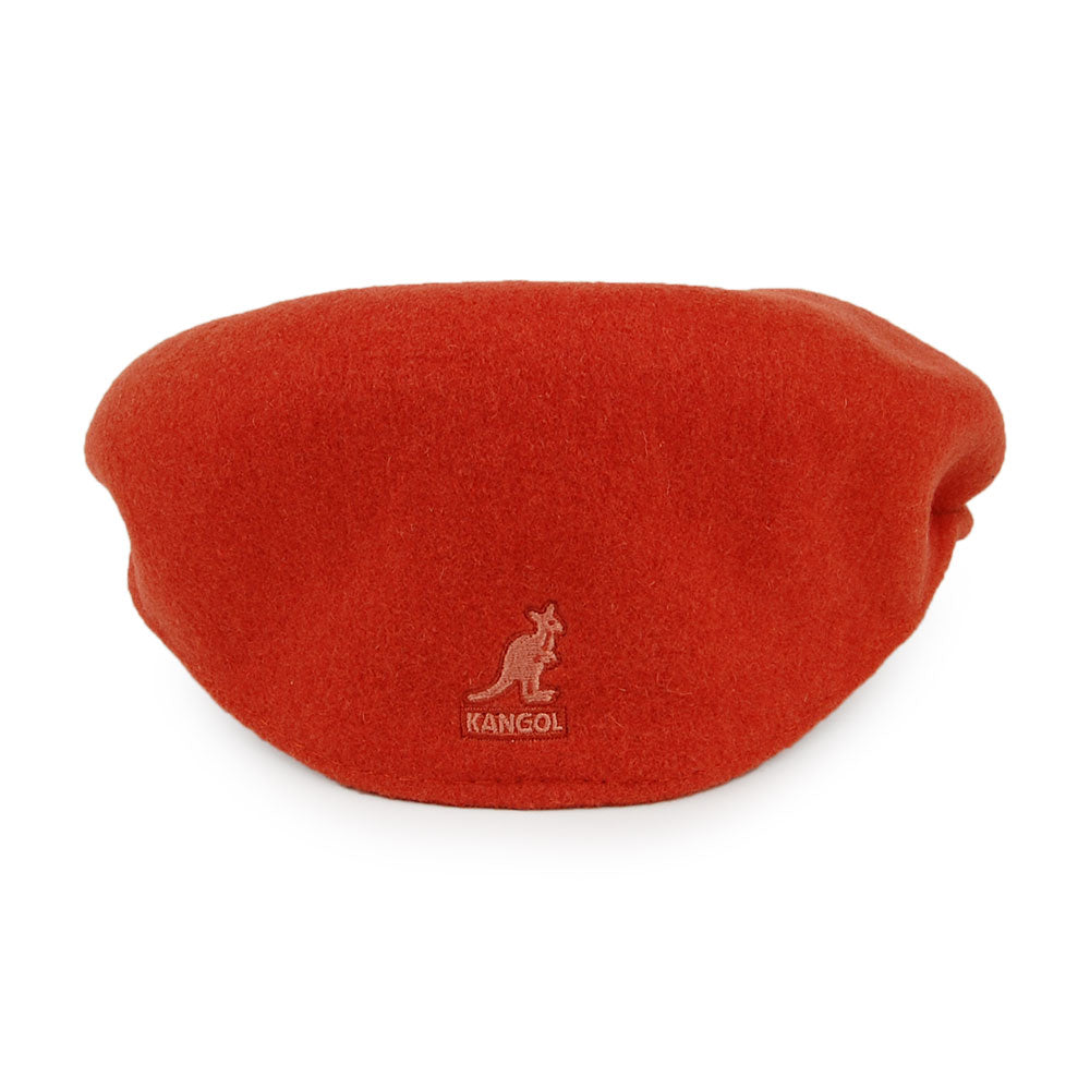 Kangol 504 Wool Flat Cap - Rust