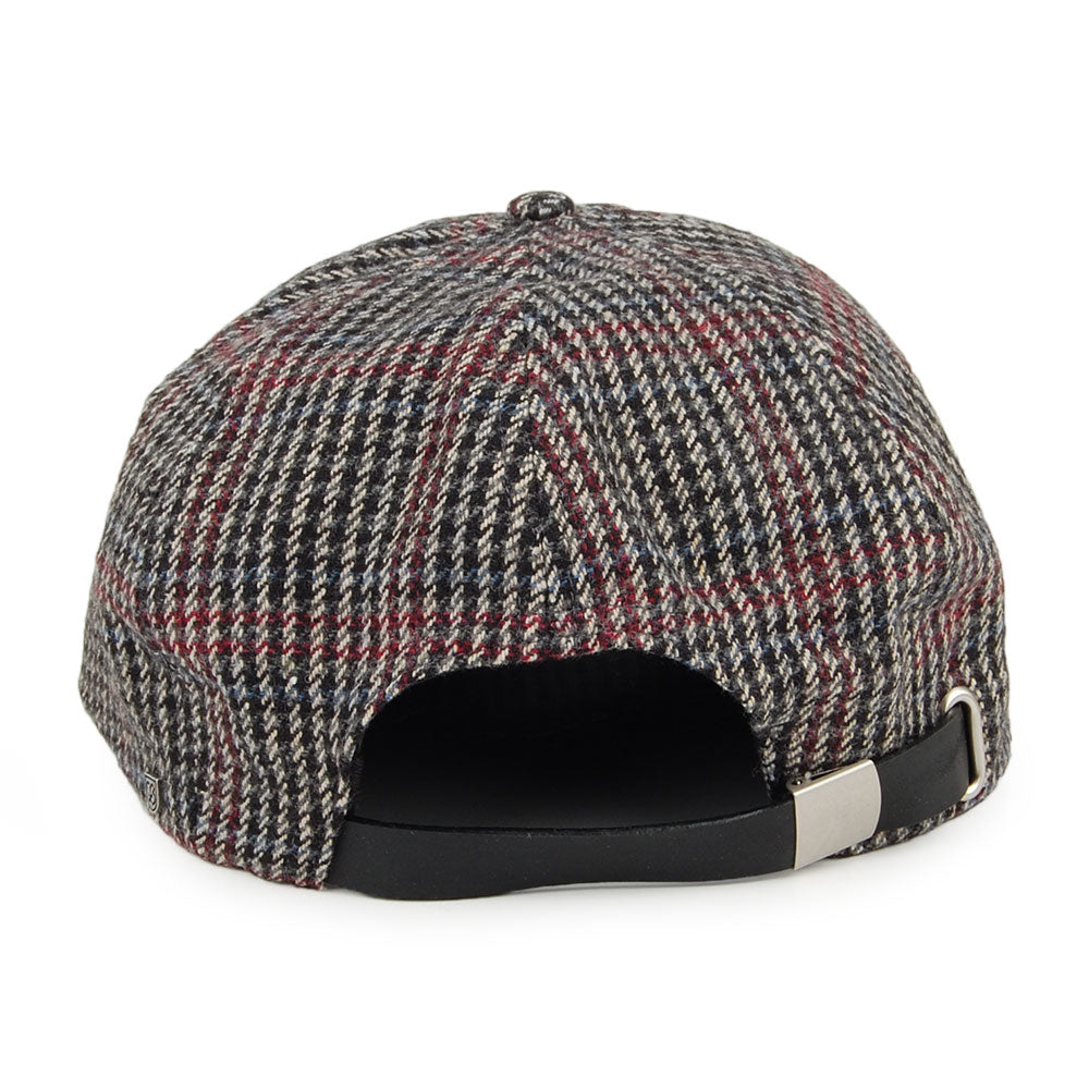 Brixton Hats Brood Houndstooth Adjustable Newsboy Cap - Black-Navy