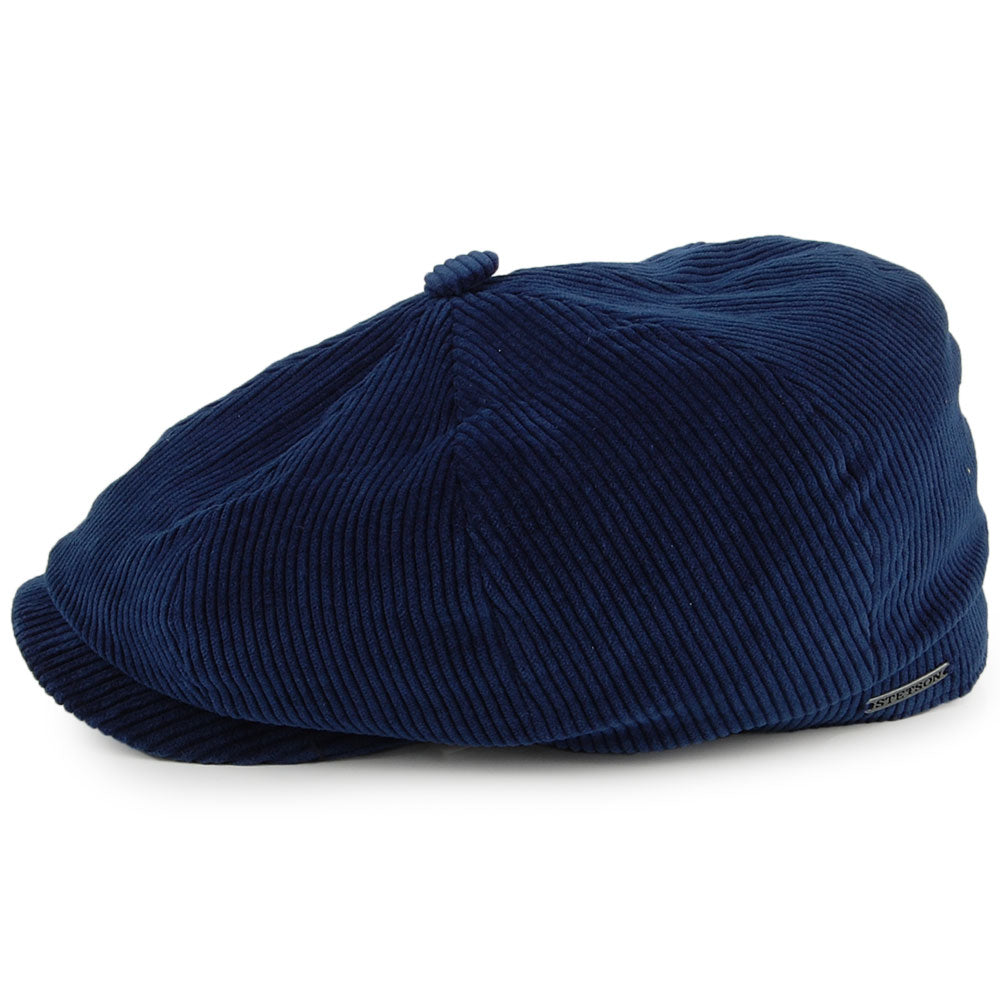 Stetson Hats Hatteras Corduroy Newsboy Cap - Blue