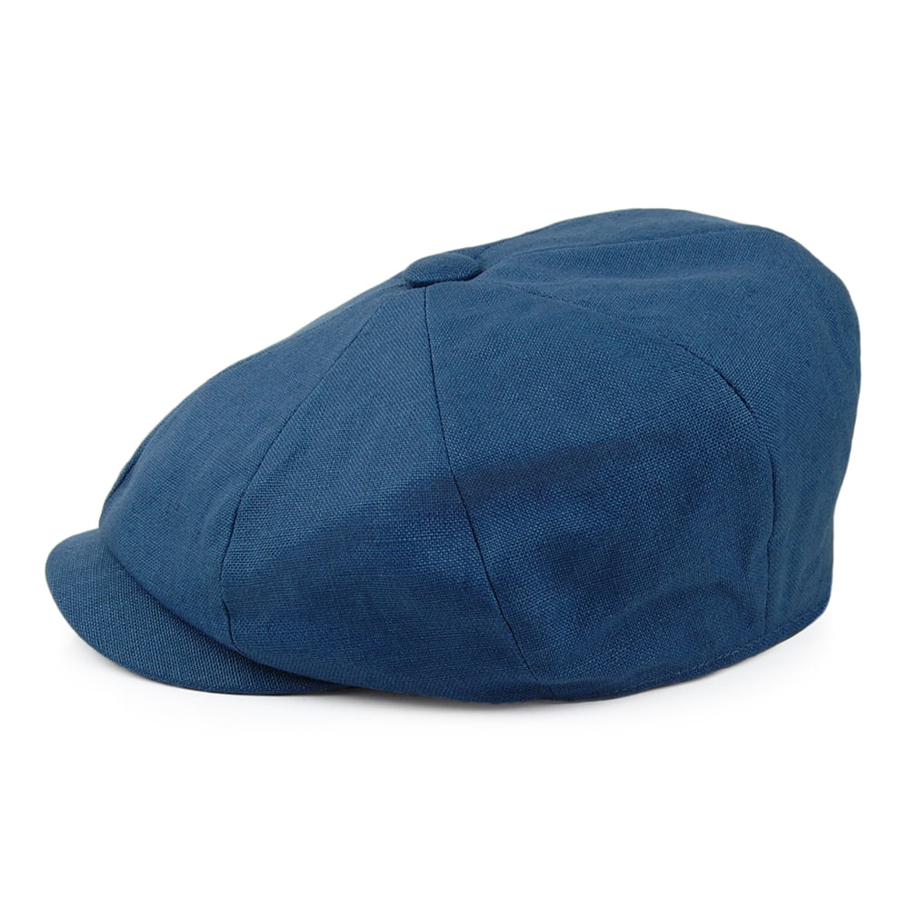 Failsworth Hats Alfie Irish Linen Newsboy Cap - Denim