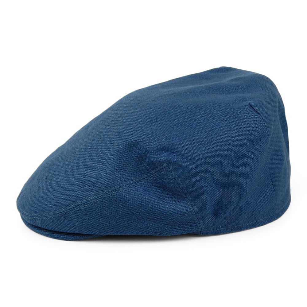 Failsworth Hats Irish Linen Flat Cap - Denim