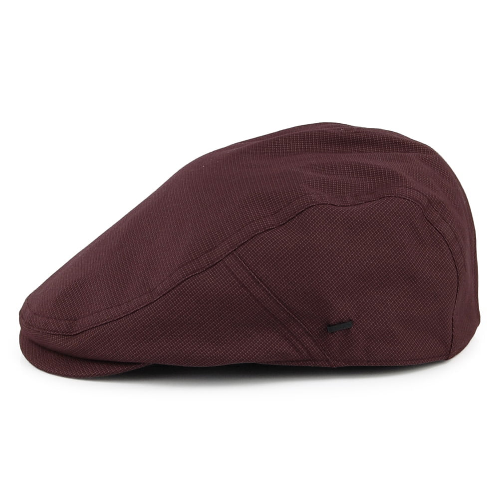 Bailey Hats Fergus Flat Cap - Burgundy