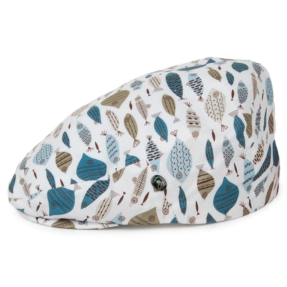 City Sport Hats Fish Flat Cap - Beige