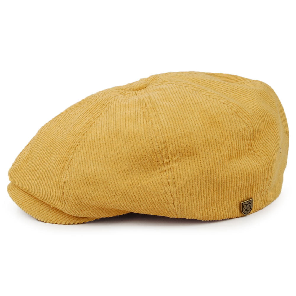 Brixton Hats Brood Corduroy Lightweight Summer Newsboy Cap - Mustard