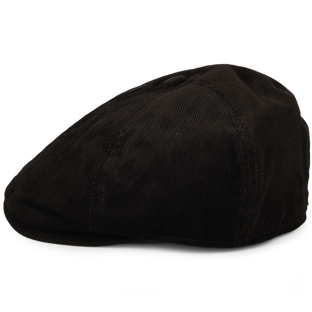 Barbour Hats Nelson Cotton Corduroy Newsboy Cap - Dark Olive