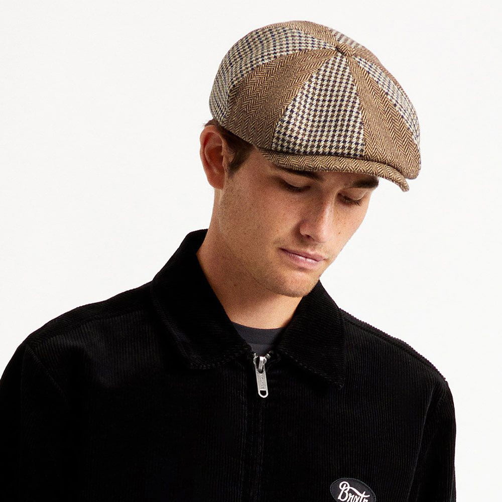 Brixton Hats Fender Philly Newsboy Cap - Brown