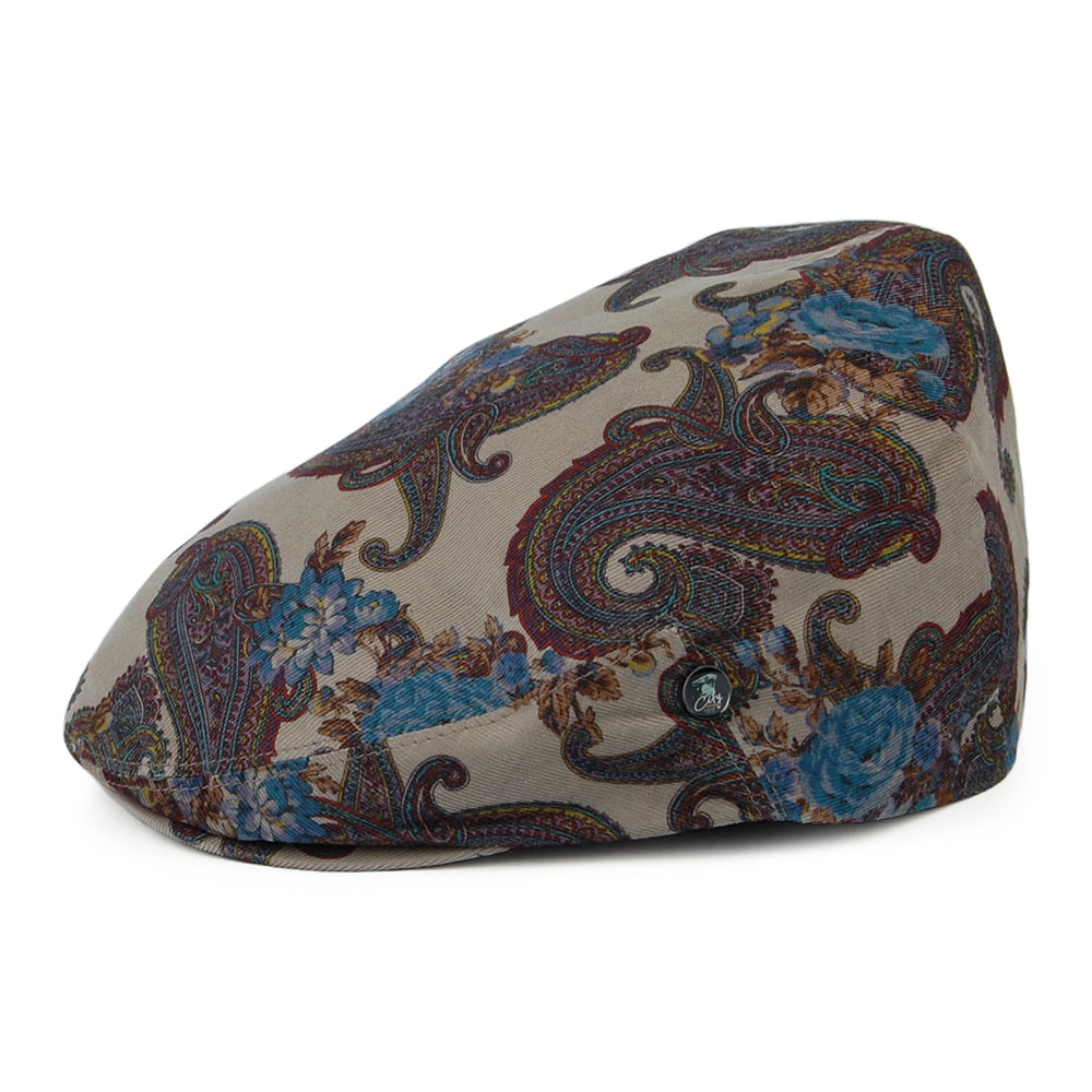 City Sport Paisley Flat Cap - Tan