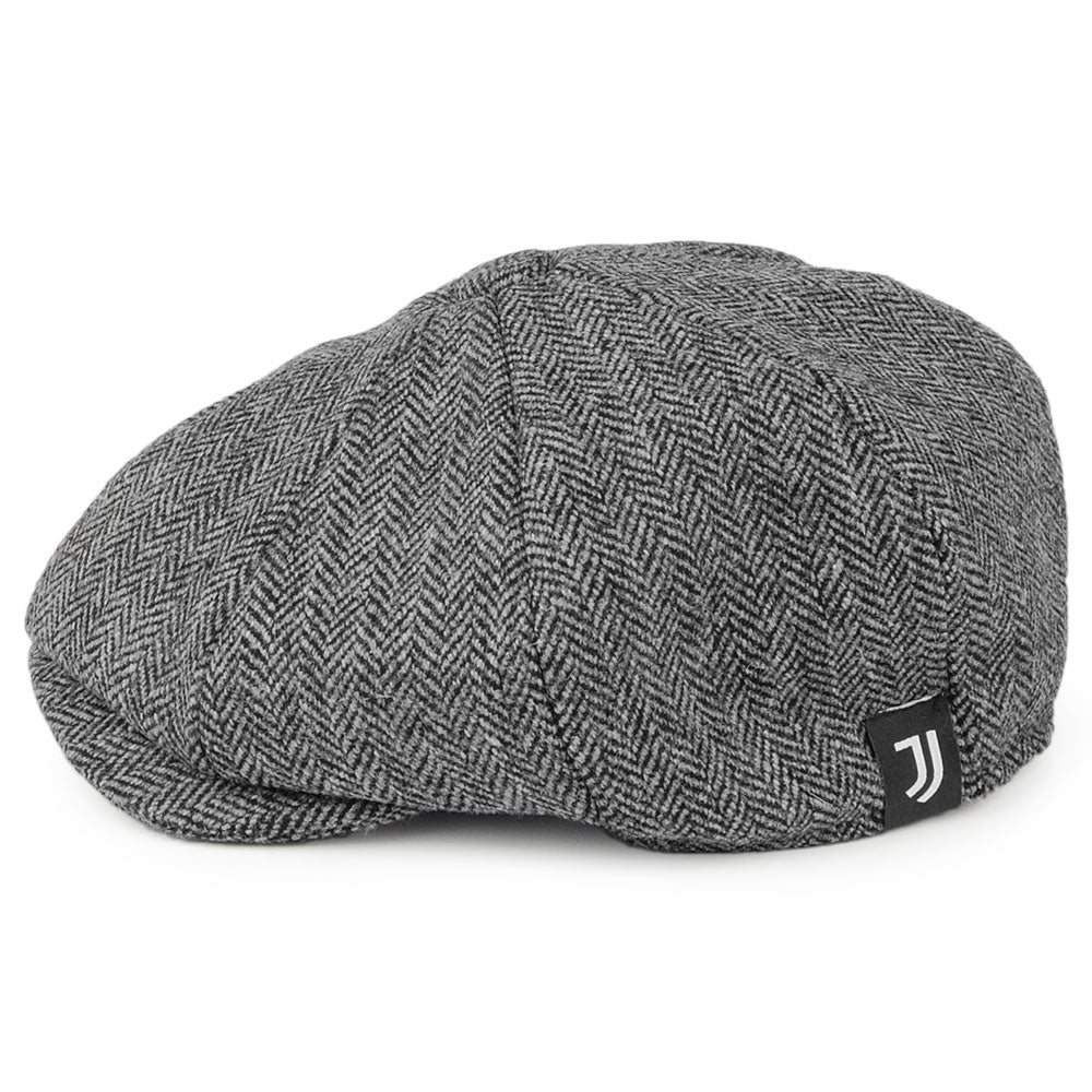 Christys Hats Bespoke Juventus Herringbone Newsboy Cap - Grey