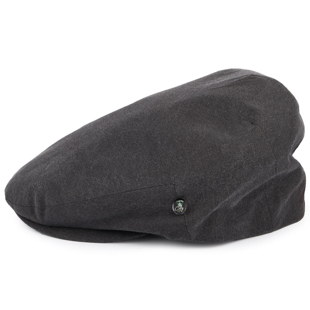 City Sport Washed Cotton Flat Cap - Grey