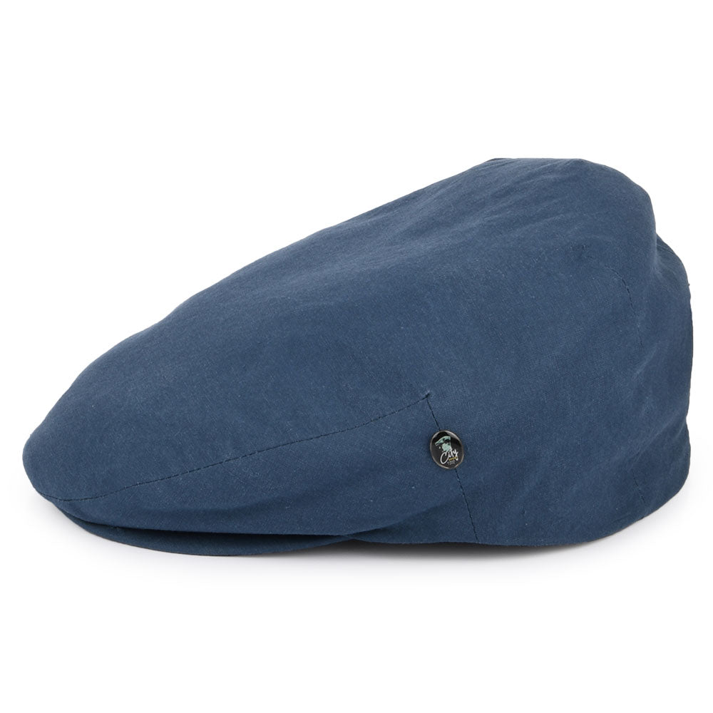 City Sport Washed Cotton Flat Cap - Blue