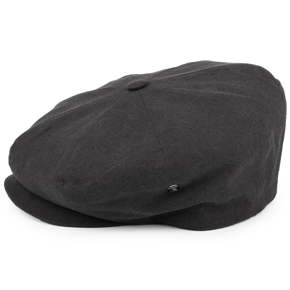 City Sport Washed Cotton Newsboy Cap - Charcoal