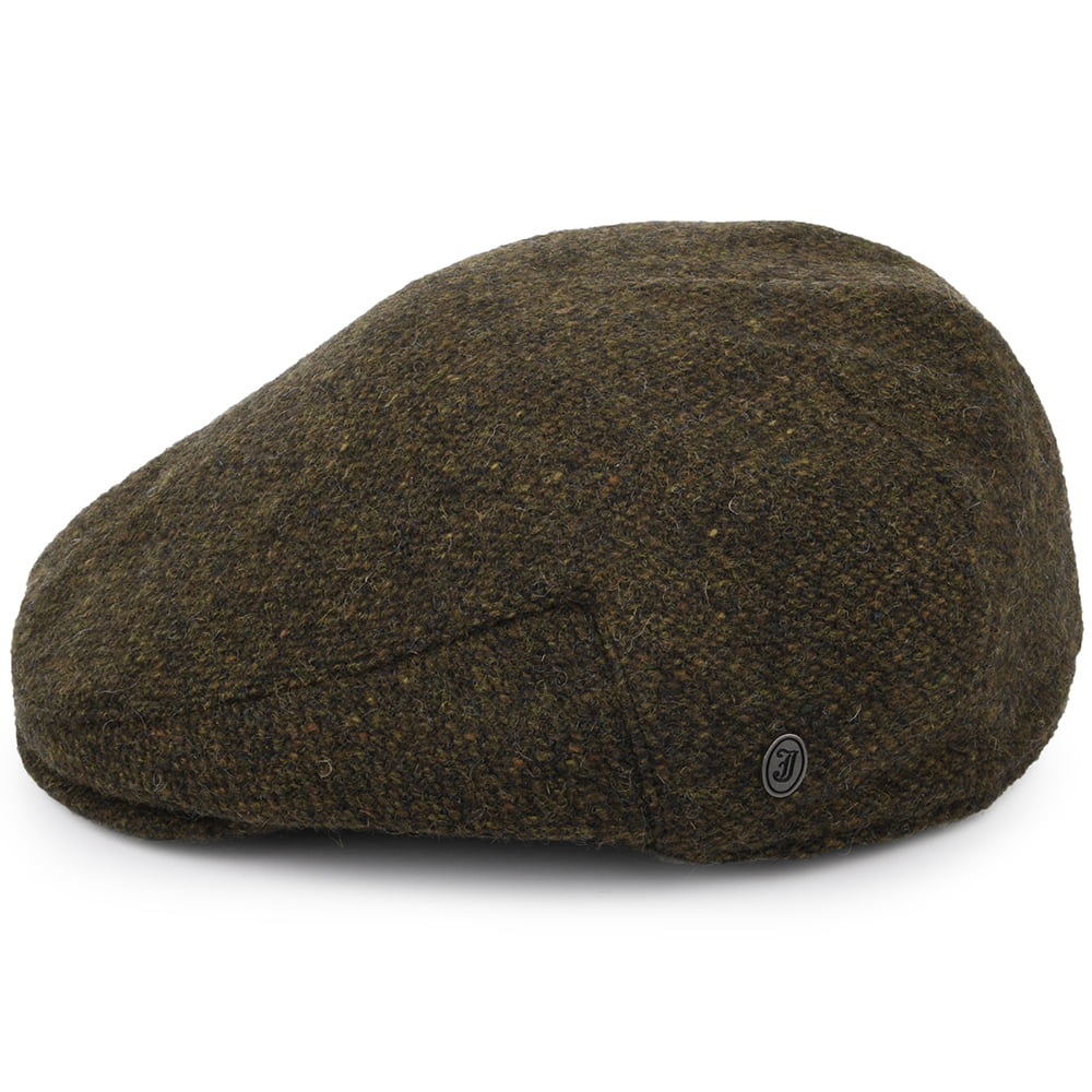 Jaxon & James Donegal Tweed Arranmore Flat Cap - Moss-Brown